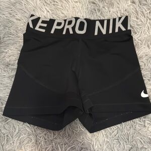 Nike Black Athletic Compression Shorts